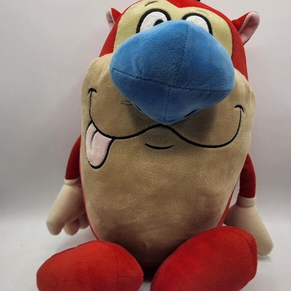 Nickelodeon Ren and Stimpy Plush Toy, Red Stimpy Soft Plushy Medium - Picture 2 of 5